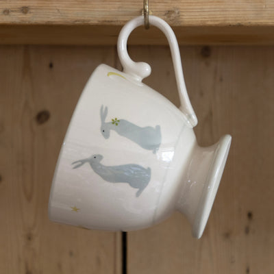 Summer Sitting Hares Large Mug