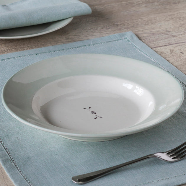 Charcoal Gustavian Entree Dish