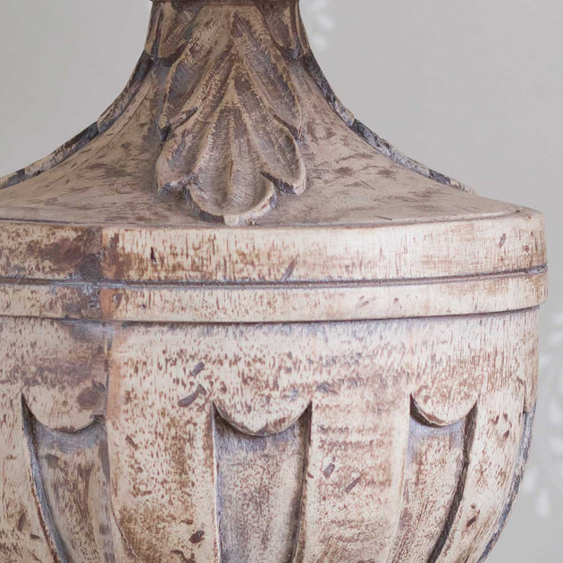 Large Carved Lamp Base