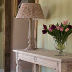 Rose Nina Linen 14" Pleated Linen Lampshade