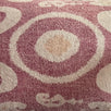 Burgundy Bukhara Rustic Linen Cushion with Tassels