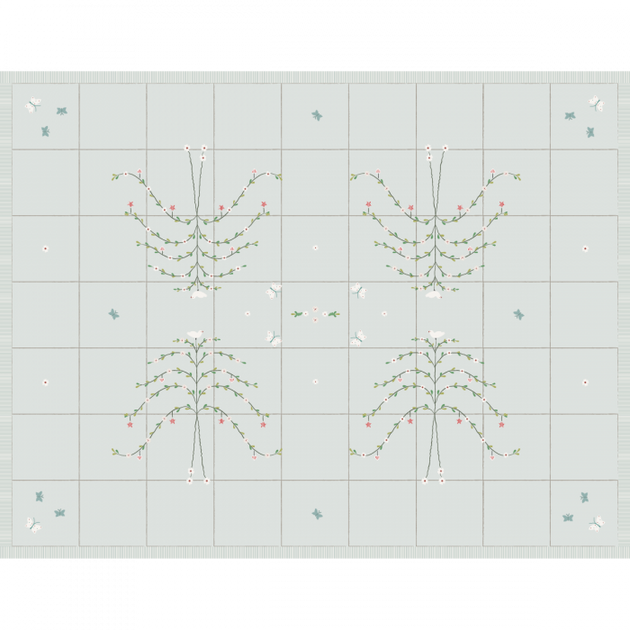 Duck Egg Butterfly Tree Cotton Quilt – Super King