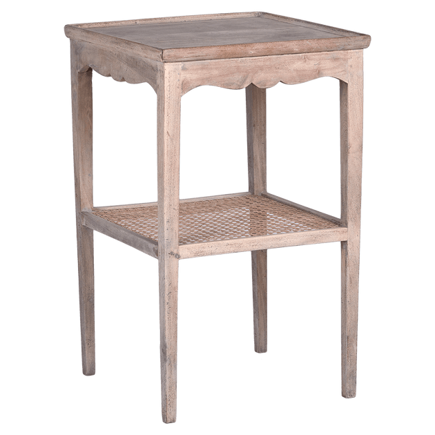 Caned Side Table