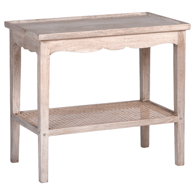 Caned Sofa Table