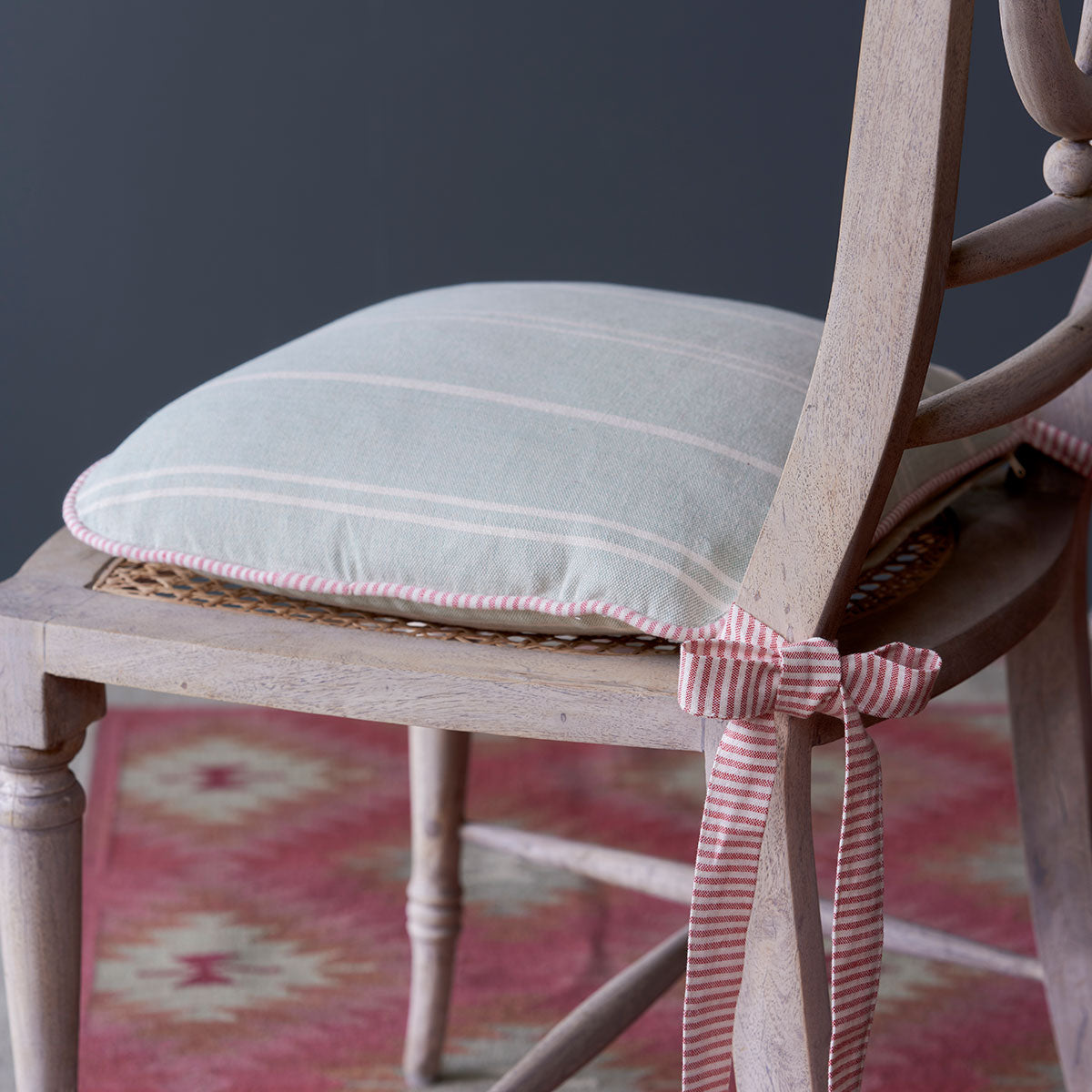 Duck Egg Vintage Chair Cushion – Susie Watson Designs