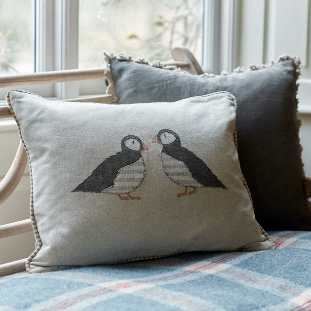 Charcoal Linen Cushion