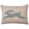 Applique Hare Linen Cushion