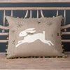 Applique White Hare Cushion