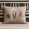 Parrot Tulips Rustic Linen Cushion