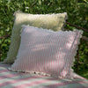 Rose Ivory Stripe Cushion