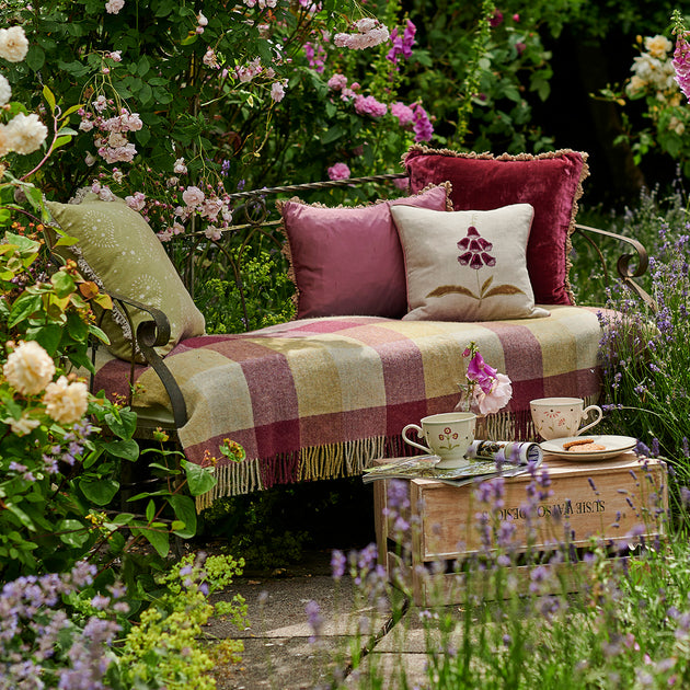 Burgundy Silk Cushion