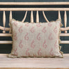 Red Shalini Rustic Linen Cushion