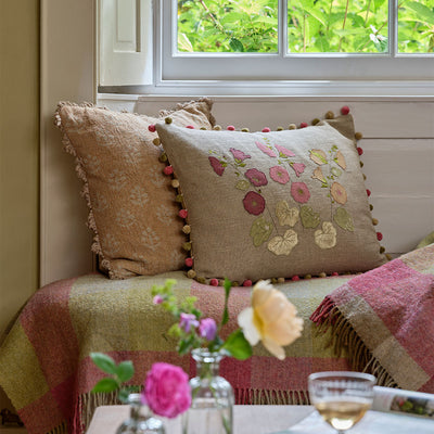 Saffron Megha Rustic Linen Cushion