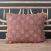 Russet Red Megha Rustic Linen Cushion