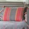 Jaipur Stripe Cotton Cushion with Tassels 60 x 40cm