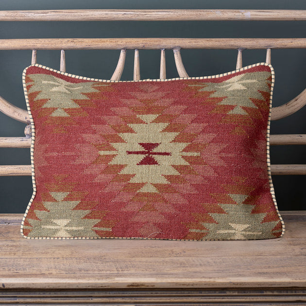 Blue Rose Ragini Kilim Cushion