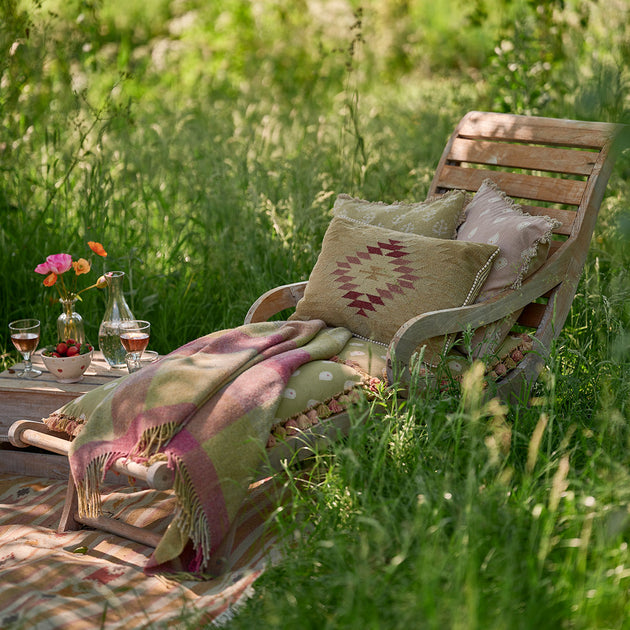 Olive Rose Ragini Kilim Cushion