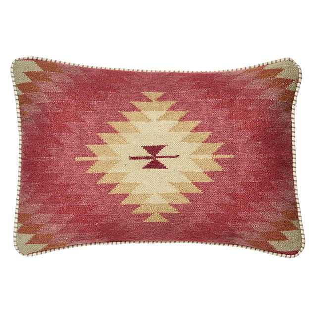 Red Shimla Kilim Cushion