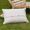 Saffron Stripe Kilim Cushion - Olive