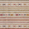 Carved Square Kilim Footstool - Celadon Andalusia