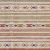 Carved Square Kilim Footstool - Celadon Andalusia