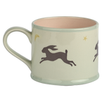Charcoal Hares Straight Mug