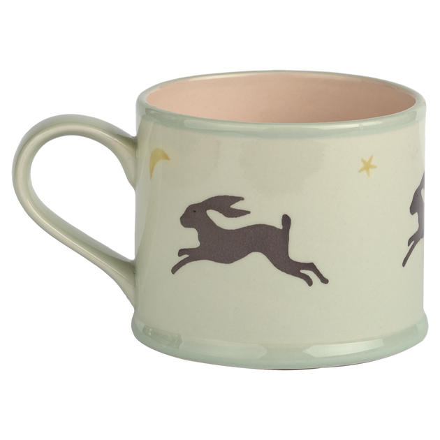 Charcoal Hares Straight Mug