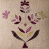 Charcoal Indian Daisy Linen Cushion