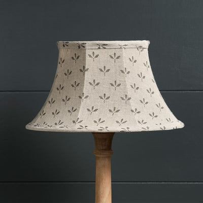 Charcoal Seed 12&quot; Framed Linen Lampshade