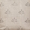 Small Non Returnable Sample of Rustic Linen Light Charcoal Leaf