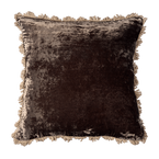 Charcoal Velvet Cushion