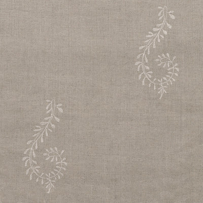 140/I - Ivory Shalini Embroidered Linen - Roll Ends