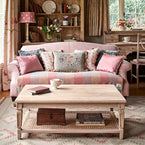 Embroidered Coronation Cushion with Tassels