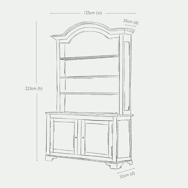 Curved Top Dresser