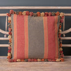 Jodhpur Stripe Cotton Cushion with Tassels 48 x 48cm