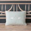 Embroidered Lovebird Cushion