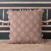 Reverse Dusky Mauve Rustic Megha Linen Cushion