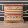 Saffron Stripe Kilim Cushion - Olive