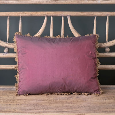 Burgundy Silk Cushion