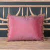 Deep Rose Silk Taffeta Cushion