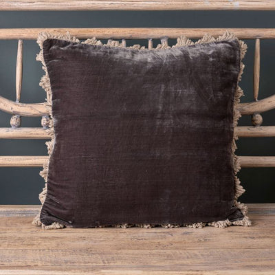 Seconds - Graphite Velvet Cushion