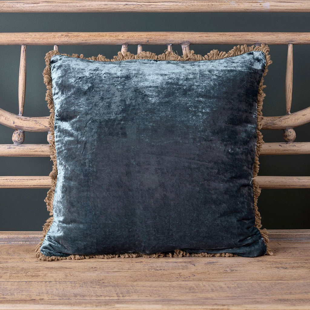 Midnight Blue Velvet Cushion Susie Watson Designs