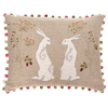 Applique Autumn Hares Cushion