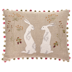 Applique Autumn Hares Cushion