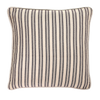 Charcoal Beech Ticking Stripe Cushion