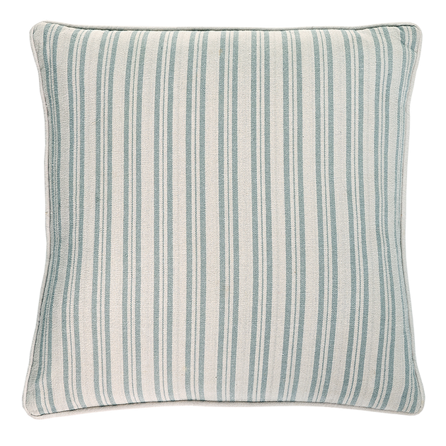 Sail Blue Ticking Stripe Cushion