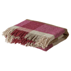 Damson Sage Harlequin Shetland Wool Throw