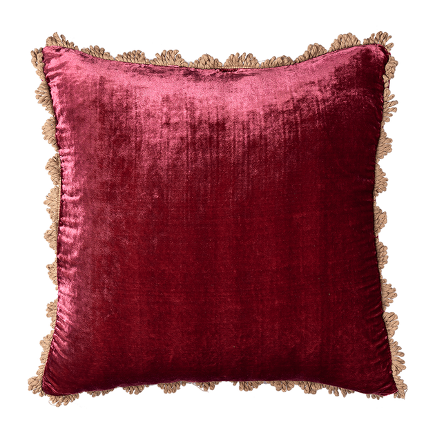 Damson Velvet Cushion