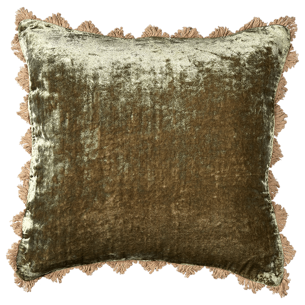 Dark Green Velvet Cushion