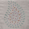 143DE - Duck Egg Embroidered Malathi Linen - Roll End 2m